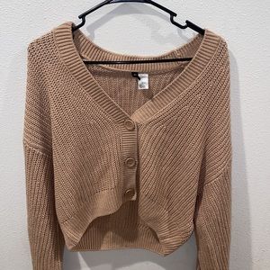 Cropped  Sweater Cardigan